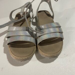 Silver Strappy Sandals
